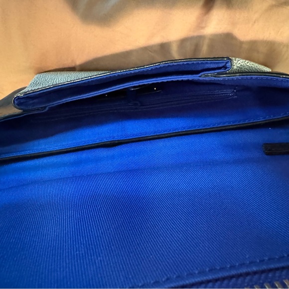 NWT Halogen Black, Blue and Gray Women's Clutch - Picture 5 of 8